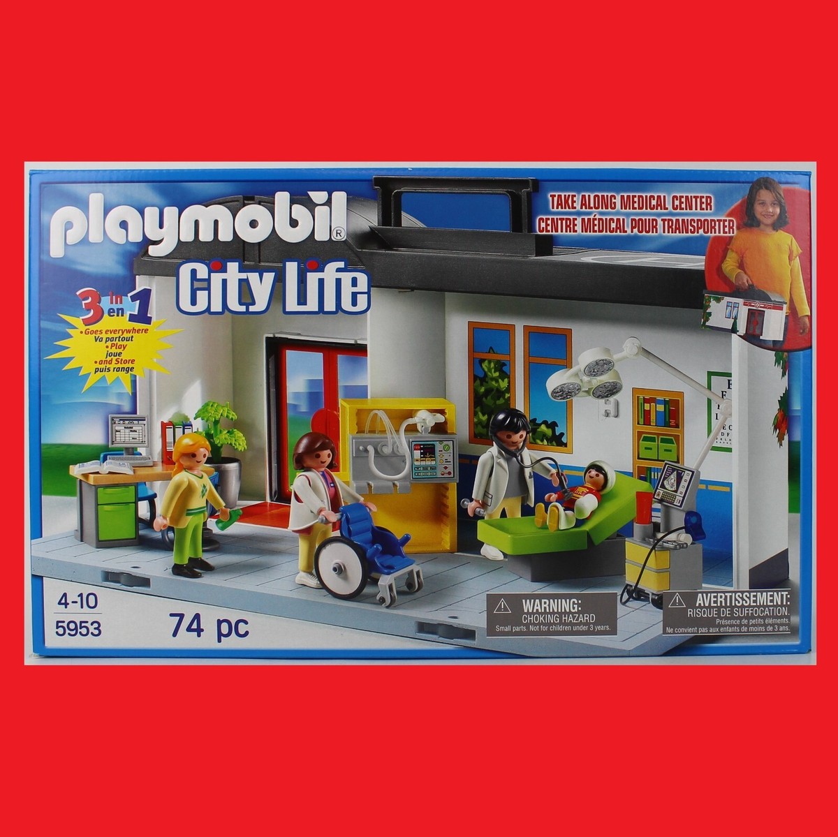 Playmobil 5953 Playmobil Take Along Hospital Clearance Playmobil