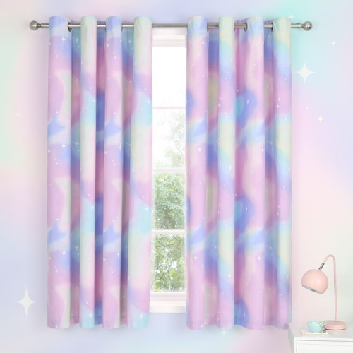 Catherine Lansfield Ombre Star Kids Reversible Duvet Cover Bedroom Range White - Picture 11 of 46