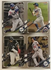 2021 Topps Chrome Baseball singles You Pick Complete Your Set! 1-219 + Update