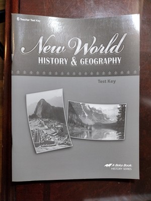 New World History and Geography Teacher Test and Quiz Key A Beka   NEW