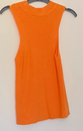 ASOS Orange Knit Top Size 10  - Picture 2 of 5