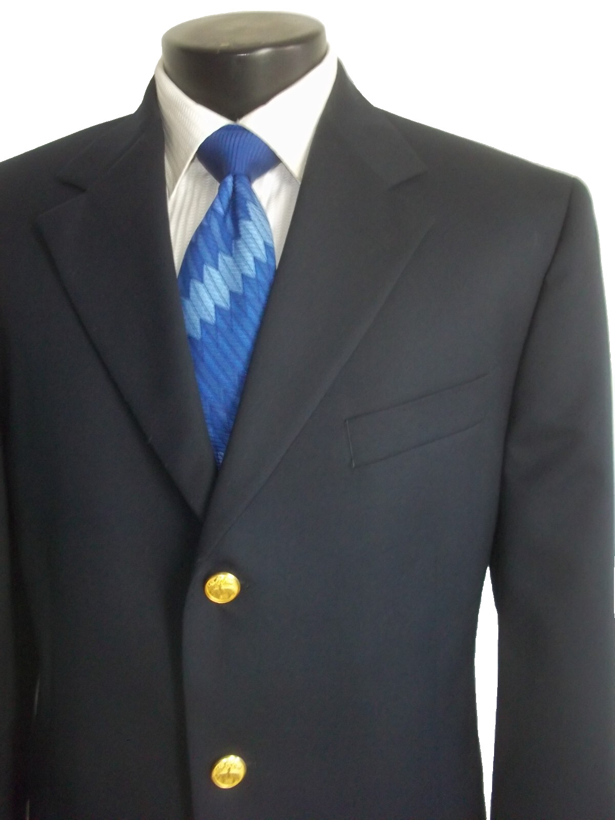 # Brooks Brothers solid navy blue 3button center … - image 5