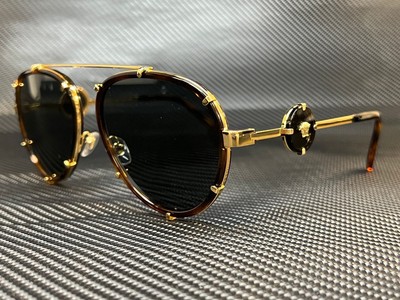 Lunettes de soleil femme 61 mm VERSACE VE2232 147087 Havana Pilot