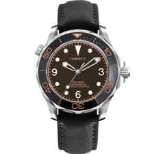41mm classics Corgeut sapphire glass black brown dial NH35 automatic men watch