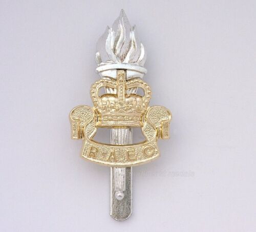 RAEC Royal Army Educational Corps Staybrite Anodised Aluminium Cap Badge - Picture 1 of 2