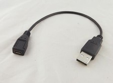USB 2.0 A Male To Micro 5 Pin USB Female Charging Data Converter Connector Cable