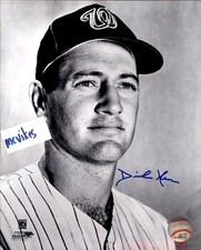 Dick Nen Washington Senators Autographed Signed 8x10 Photo COA