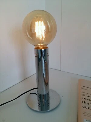 Vintage Retro Designer Heim Lighting Chrome Desk Lamp Table