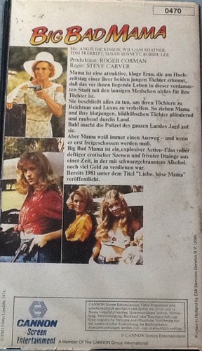 VHS Big Bad Mama (1974) FSK 18 Action mit Angie Dickinson, William Shatner - Bild 2 von 5
