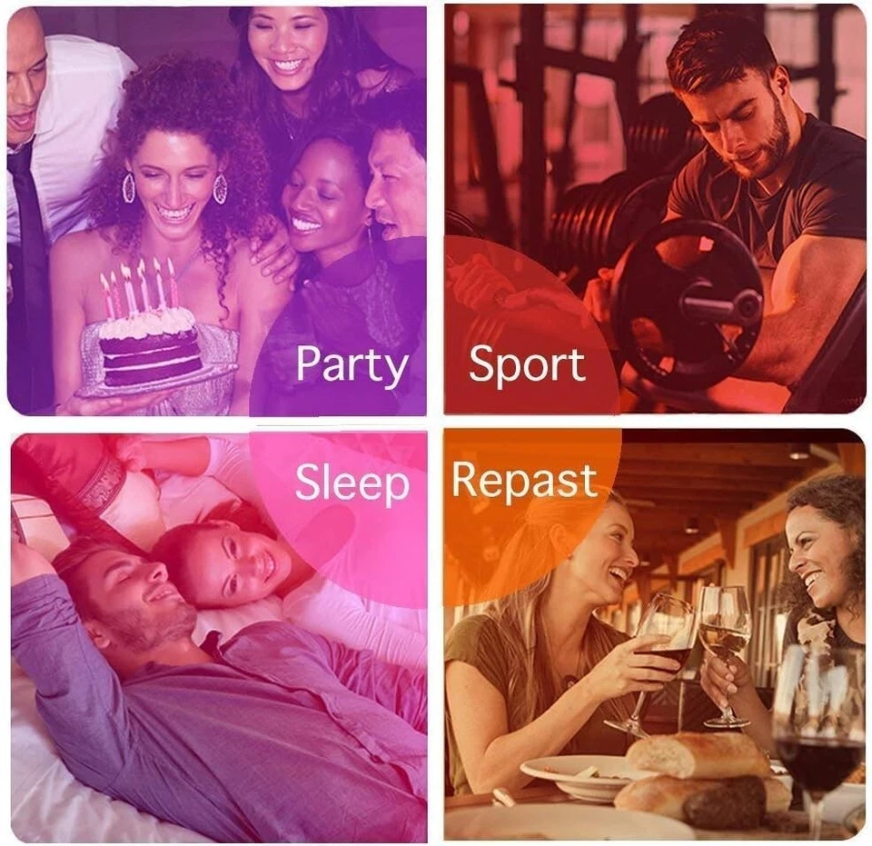 4x SES E14 LED Candle Light Bulbs Colour Changing  5Watt, 12 Colors 2 Modes - Image 4 of 4