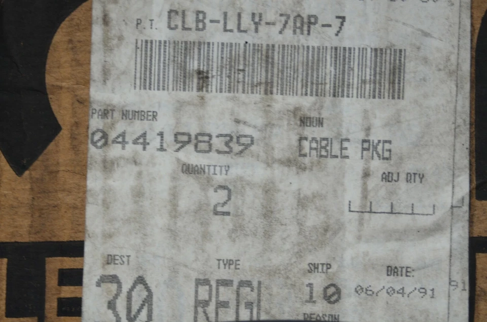 Nuevo de Lote Antiguo Mopar 1984-87 Cable de Cambio de Transmisión Manual Dodge 600 Charger Daytona Lancer Ram Foto 2 de 4