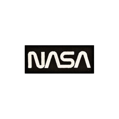 NASA  LOGO SEAL BLACK/WHITE PATCH FLIGHT CENTER SPACE PROGRAM SHUTTLE GIFT WOW!