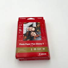Canon Pixma Photo Paper Plus Glossy II 4x6 2 sets of 50 Sheets, New Sealed