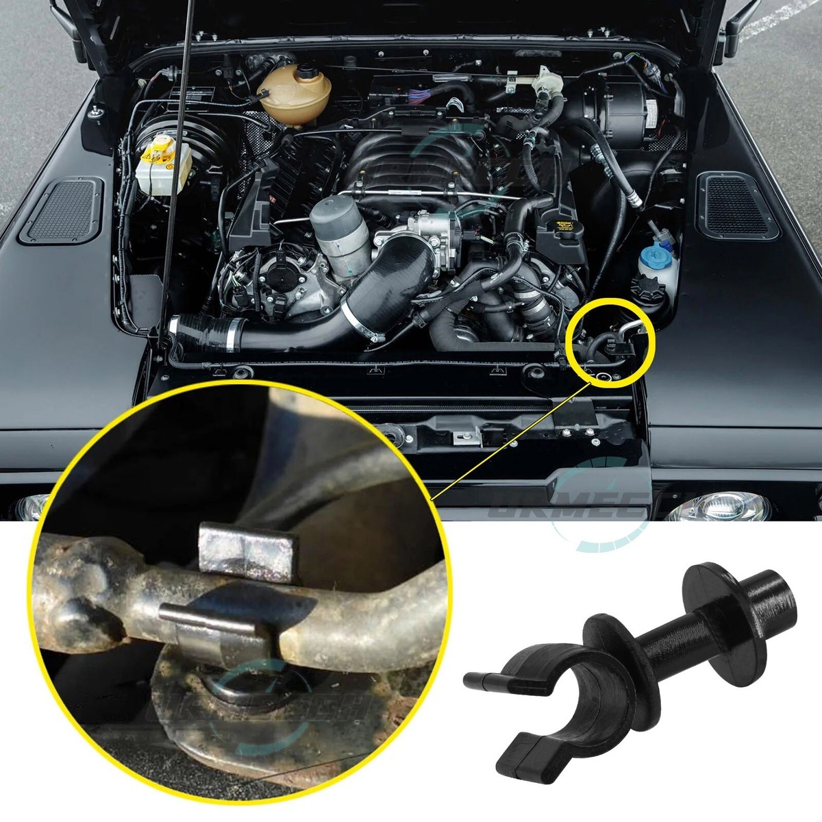 BONNET PROP STAY CLIP FOR LAND ROVER DEFENDER 90 110 130 - PART - Foto 8