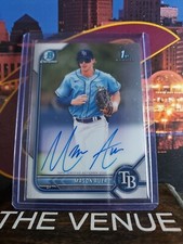 2022 Bowman Chrome Prospect Autographs #CPAMA Mason Auer RC - RAYS 1st AUTO