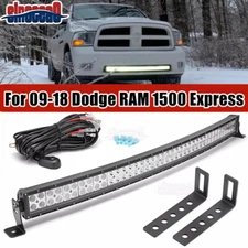 Fit Dodge RAM 1500 Express Sport Bumper 42" Curved LED Light Bar Mounting Kit