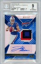2018 Panini XR Josh Allen Rookie Patch Auto Blue /10 RPA - BGS 9 - POP 1! MVP