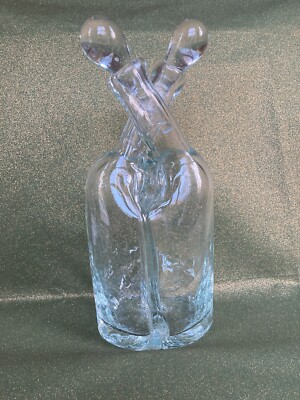Mundgeblasene Karaffe Flasche Unikat Handarbeit Geschenk  