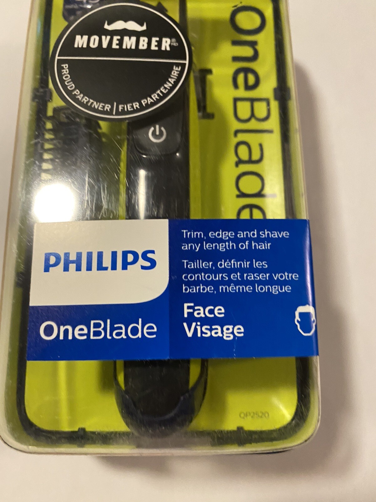 Philips QP2520/20 OneBlade Face Men's Hybrid Facial Hair Trimmer Shaver