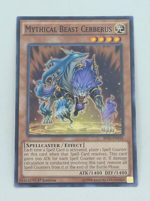 Yugioh Mythical Beast Cerberus BP03-EN018 Yu Gi Oh First 1st Edition | eBay