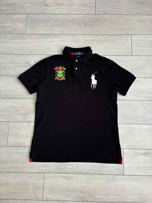 Polo Ralph Lauren Marine Supply Big Pony Polo Shirt Black Men's