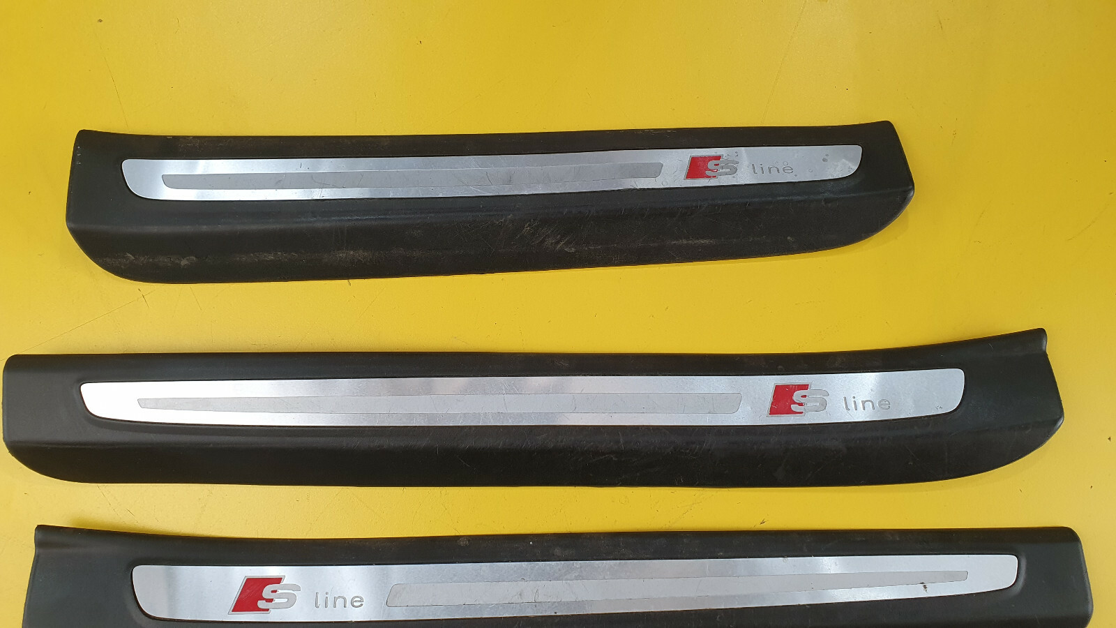 AUDI Q7 3.0 TDI SLINE 20052009 INTERIOR DOOR SILL TRIM STRIP PANELS