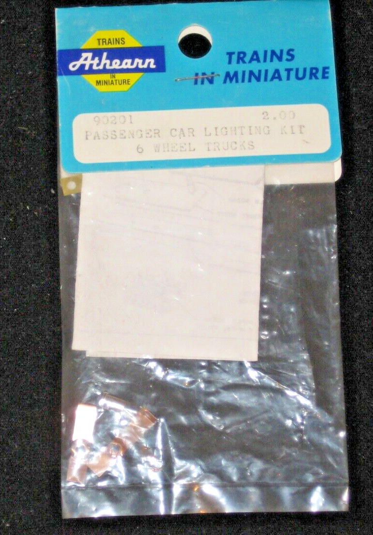 Athearn HO Scale Passenger Car Lighting Kit 6 Wheel Trucks Item