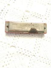 Vintage Magnus Newark NJ Harmonica Indian Chief Works Has Rust Both Sides Used