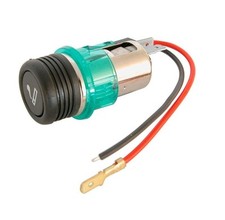 FOR MAZDA MX-5 89-05 CIGARETTE LIGHTER + SOCKET. Illuminates Green.
