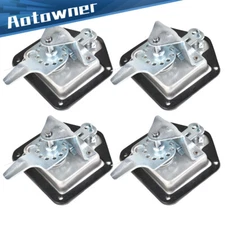 4 Trailer Door Latch T-Handle Lock Stainless Steel Keys Camper RV Truck Toolbox