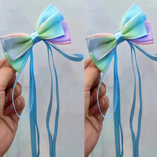 New Chinese Style Gradient Bow Tassel Hairpins Children Sweet Girls Lovely Hair