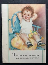 1930s Karo Syrup Infant & Growing Child Care Booklet