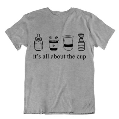 Hockey Sport T-Shirt Tee cool süßes Geschenk lustig Schlittschuhe Objektiv Getränk Schnitt