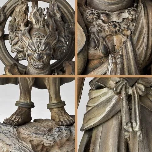 Figura de acción KAIYODO REVOLTECH TAKEYA BUDISTA ESTATUA 003EX ASHURA color madera Foto 3 de 4