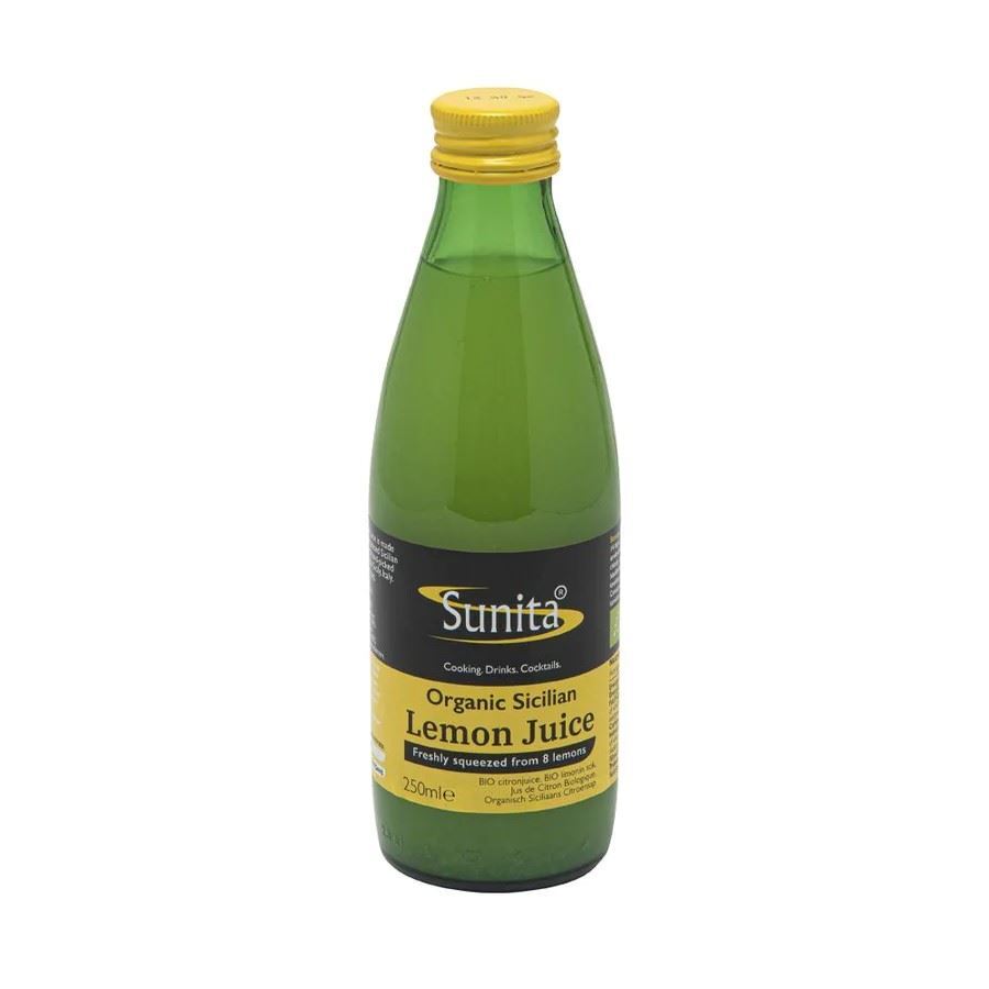 Sunita Organic Lemon Juice - 250ml - Pack of 12