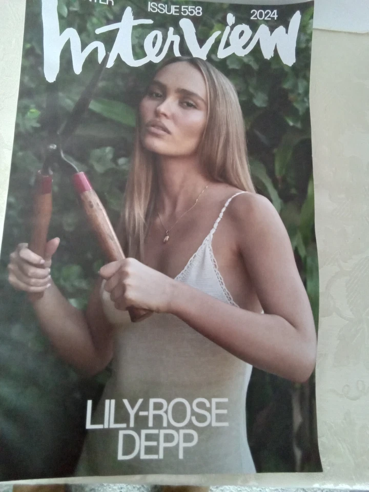 LILY ROSE DEPP Interview Magazine Winter 2024 Issue 558 Brand New - Image 4 of 4