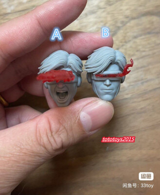1/12 Cyclops Man James Marsden Effects Head Sculpt Fit 6'' Male Figure Body Toys