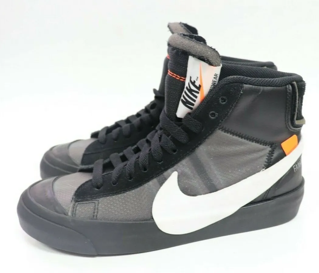 AUTHENTIC Nike Off White Blazer mid Grim Reaper aa3832-001 black/white size  US 5