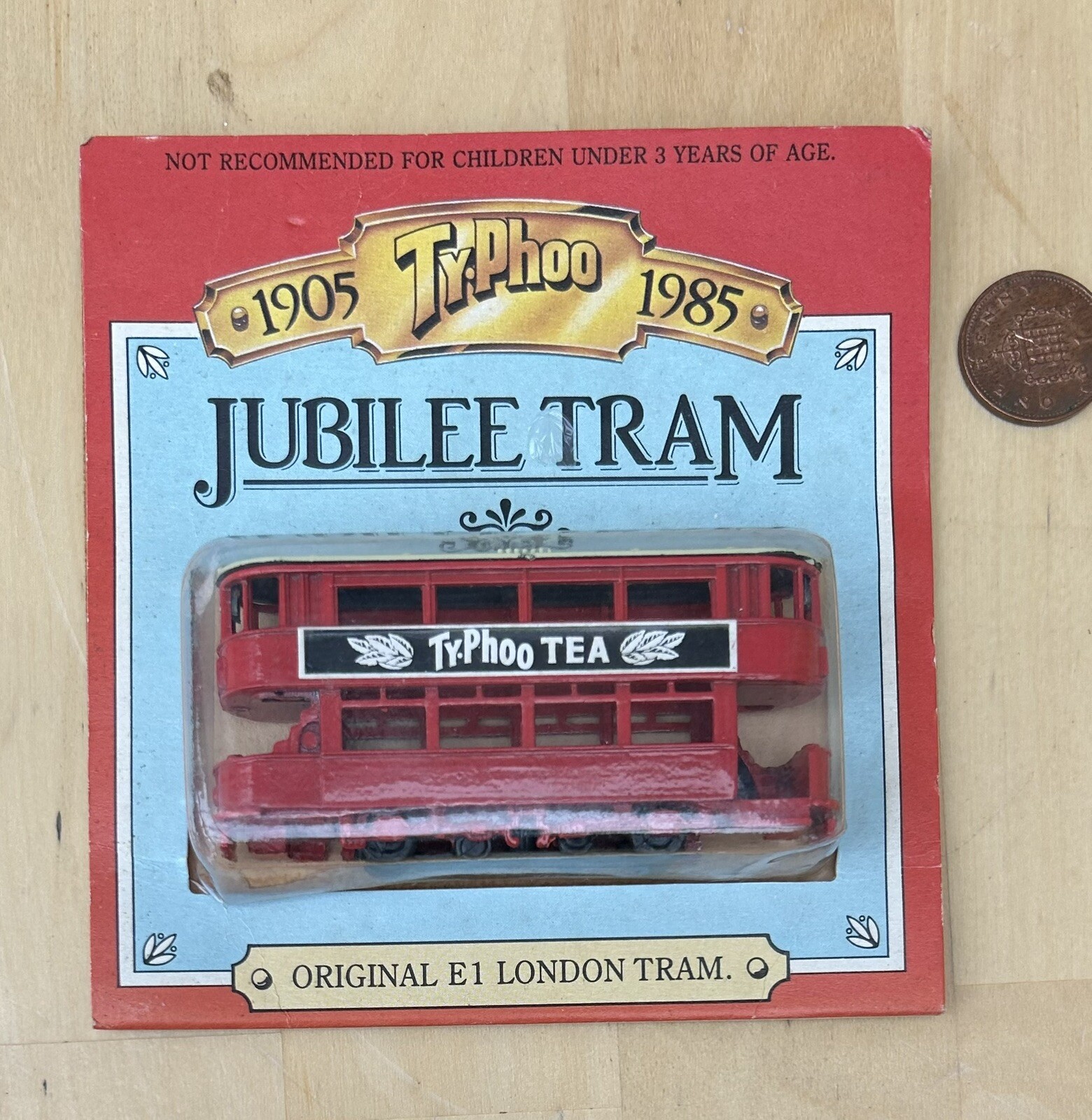 CADBURY TY-PHOO TEA JUBILEE E1 LONDON TRAM - CENTENARY 1985 MODEL