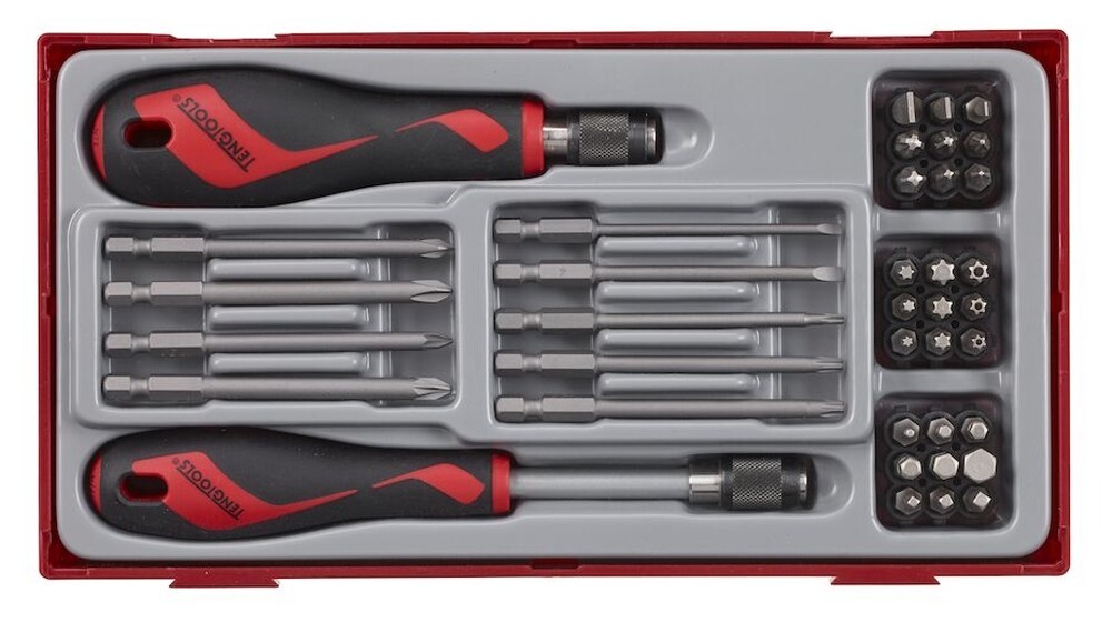 Teng Tools TTMDQ38 - 1/4"" Drive Quick Chuck Bits Driver Set - 38pcs