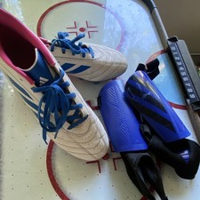 adidas woman s White/Blue/Pink Lace-Up Low To...
