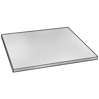 Clear Cast Acrylic Sheet Stock 24'' L X 24'' W X 0.236'' Thick, 1Unt2