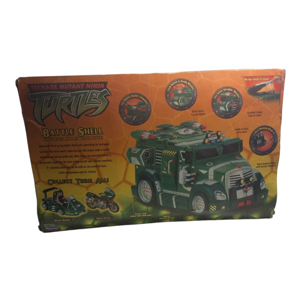 Teenage Mutant Ninja Turtles  Battle Shell Armored Truck Van Playmates new boxed - image 2 of 4