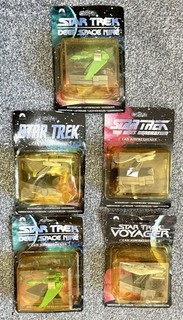 5 Vintage Star Trek Car Air Freshener Bundle Lot Fresheners USS enterprise TNG