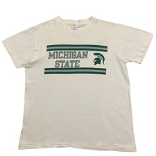 Vintage 70s-80s Champion Michigan State Spartans College T Shirt Size Large