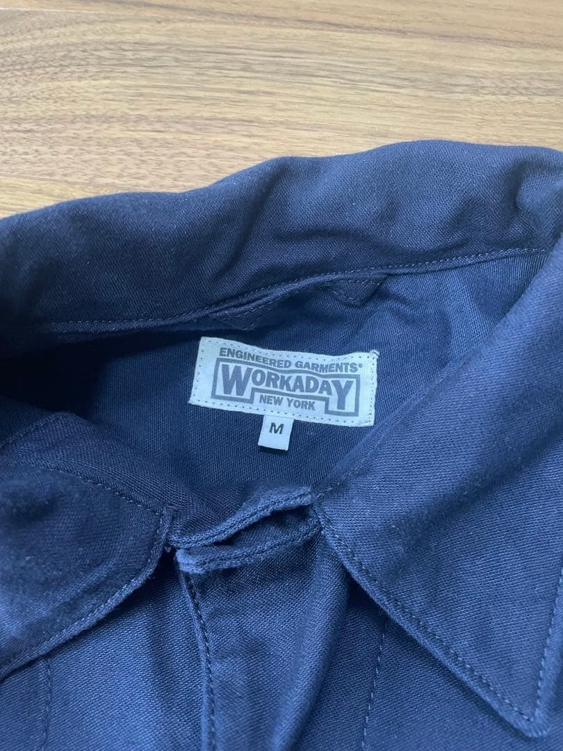 Engineered Garments WORKADAY Navy Utility Jacket … - image 2