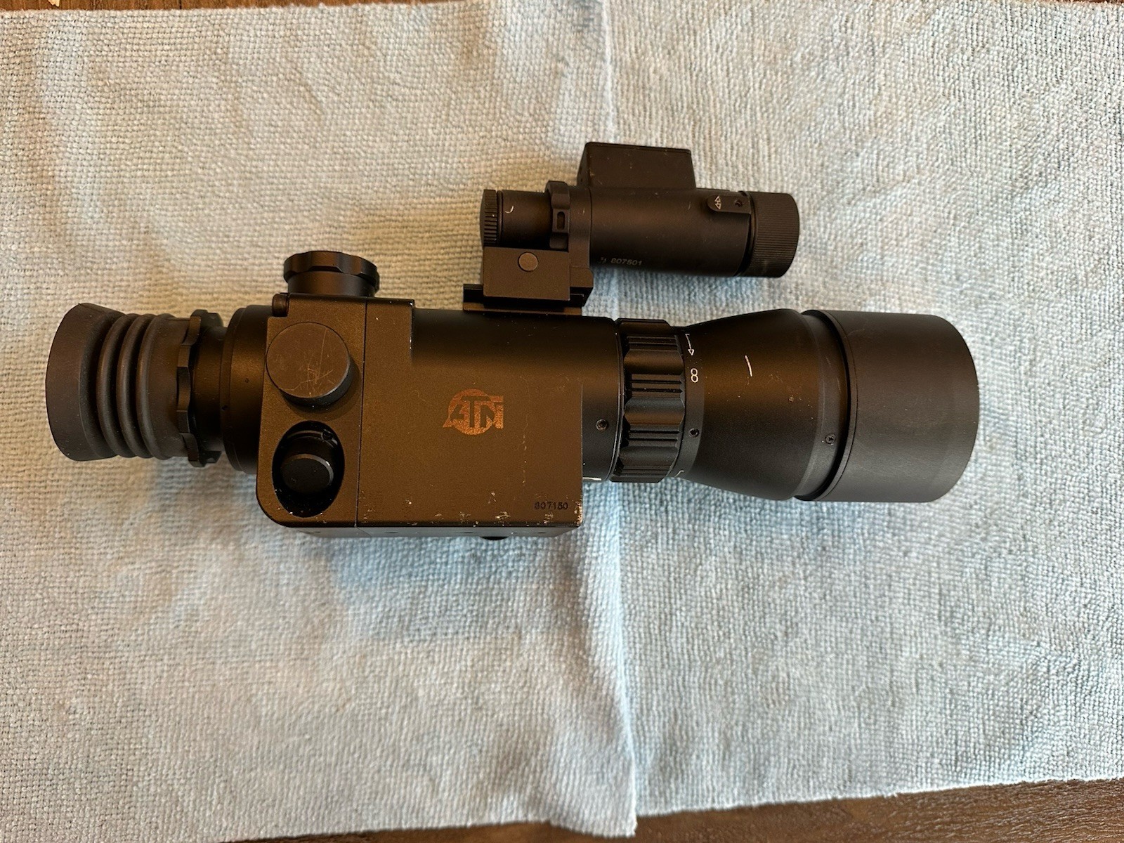 Scope 8x Magnification Black Aluminum Rail Mount Carrying Ca