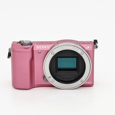 Sony A5000 Pink Mirrorless W/ 16-50mm OSS Lens Digital Camera 90 New Tested
