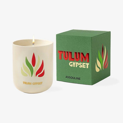 ASSOULINE Tulum Gypset Jar Candle White Wax Container Candle 1 Pack