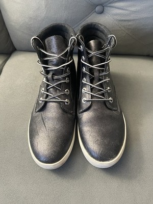 Timberland Women's Dausette Sneaker Boots Black Metallic  NIB